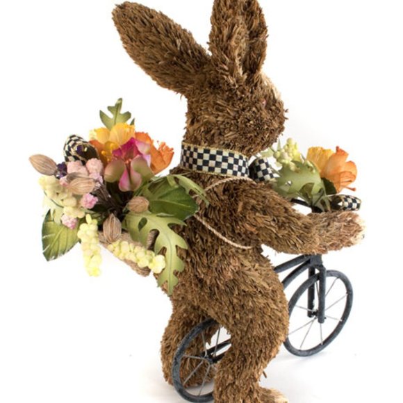 SOLD!!- Farmhouse Bunny on Bike - Picture 2 of 3